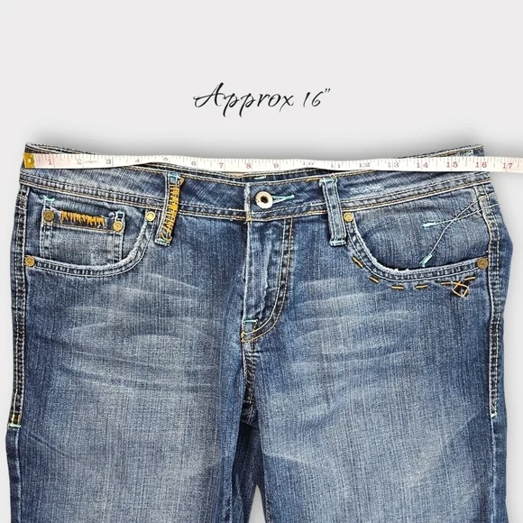 Vintage Y2K Buffalo David Bitton Bootcut Embroidered Jeans - Picture 12 of 14